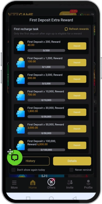 v77 first deposit bones